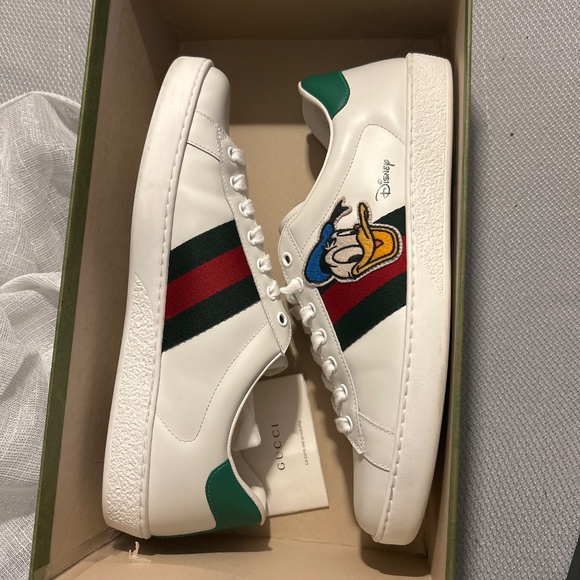 Disney Other - White Sneakers with Donald Duck Design